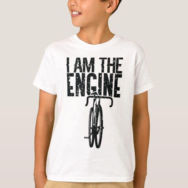 Camiseta Bicycle I Am The Engine Mountain Biking For Cyclis (Anverso)
