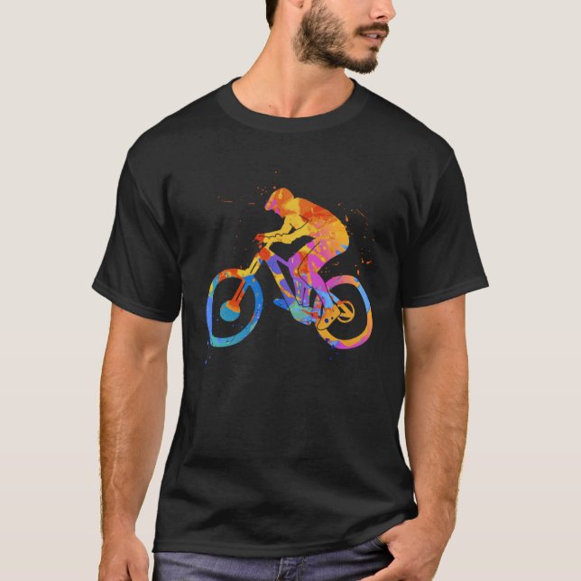 Camiseta Bicycle MTB Graphic  Mountainbike Cyclist Graphic  (Anverso)