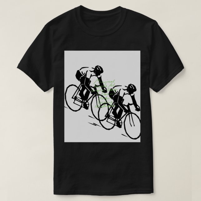 Camiseta Bicycle Riding Race Art (Diseño del anverso)