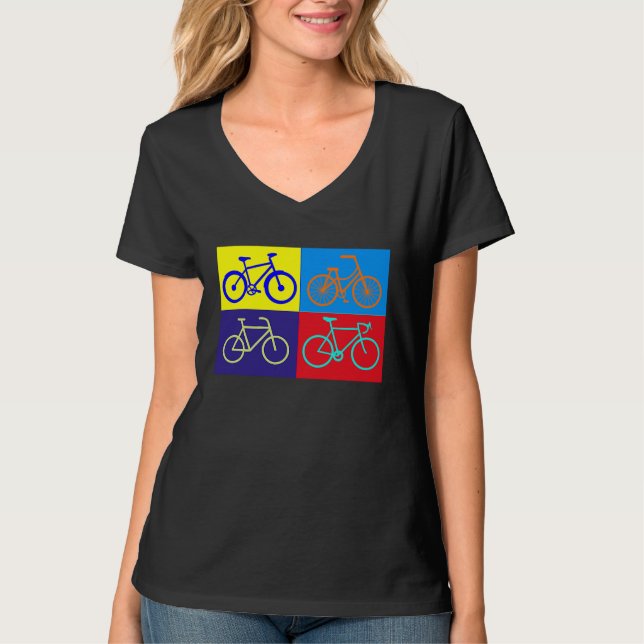 Camiseta bicycling accessories bicycle cycling cyclists art (Anverso)