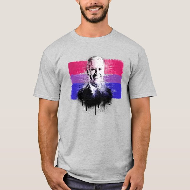 Camiseta Biden Bisexual Pride T-Shirt (Anverso)