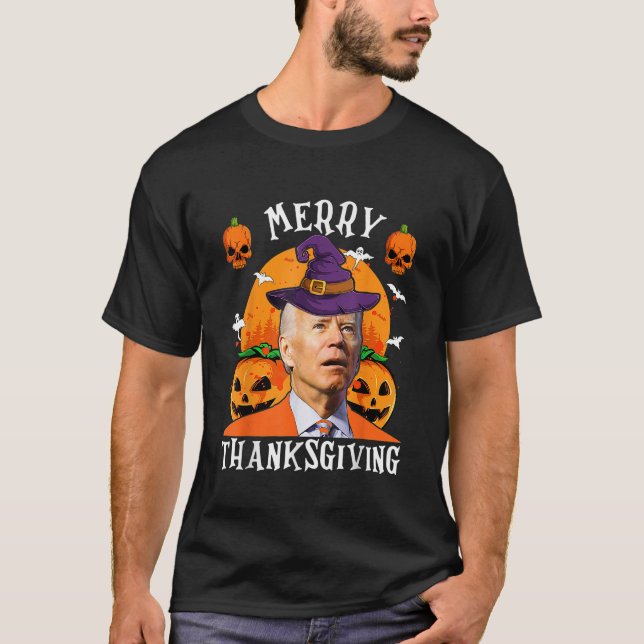 Camiseta Biden Confundió El Temor Por El Feliz De Halloween (Anverso)