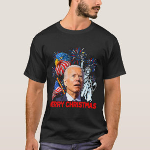 Camiseta Biden Confuso Patriótico Feliz Navidad Por 4O