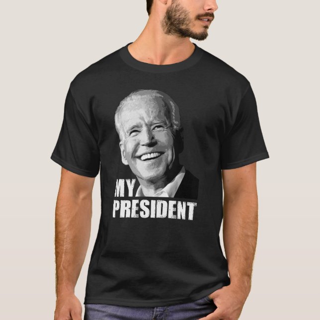 Camiseta Biden es mi presidente, Biden ganó, Trump perdió (Anverso)