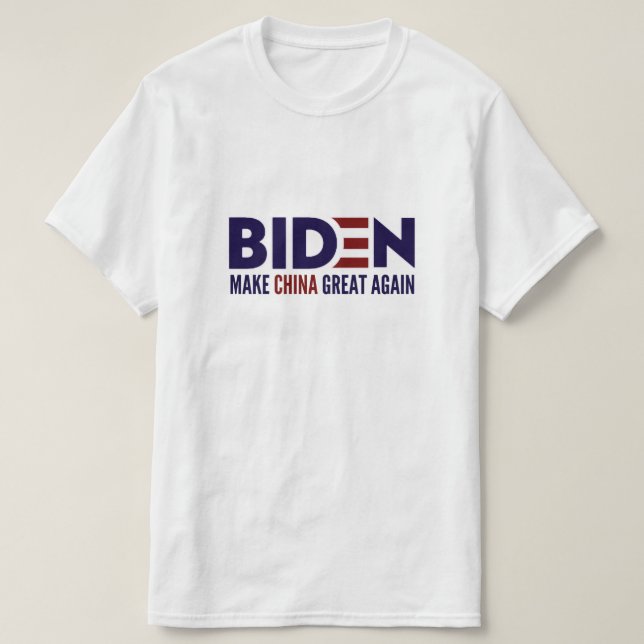 Camiseta Biden hace grande a China de nuevo (Diseño del anverso)