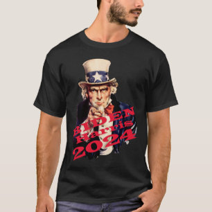 Camiseta Biden Harris 2024 Vota Azul Entrada Democrática