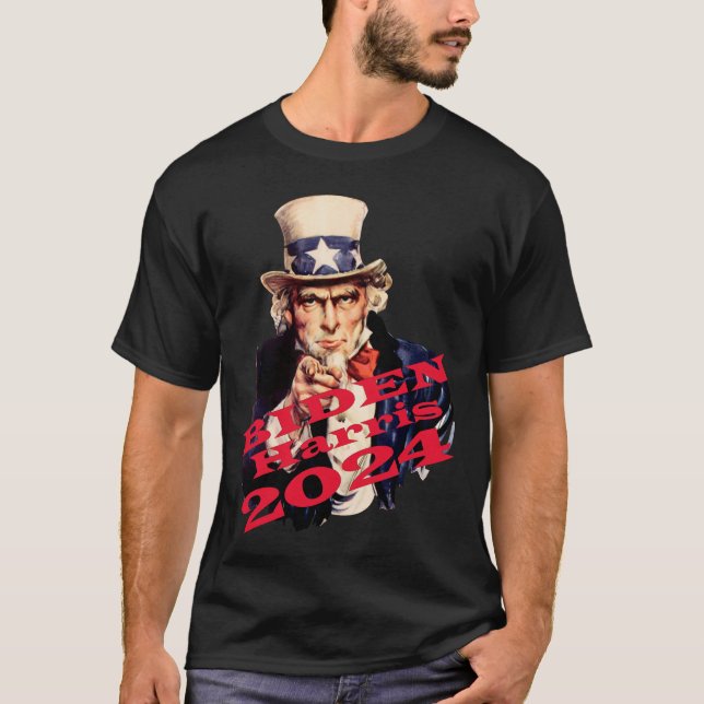 Camiseta Biden Harris 2024 Vote Baloncesto Democrático Azul (Anverso)