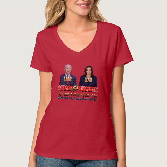 Camiseta Biden Harris Dumb & Dumber (Anverso)