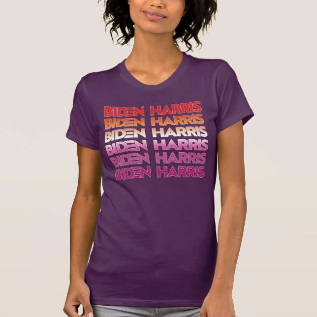 Camiseta Biden Harris Orgullo Lésbico (Anverso)