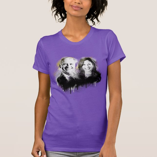 Camiseta Biden Harris Orgullo No Binario (Anverso)