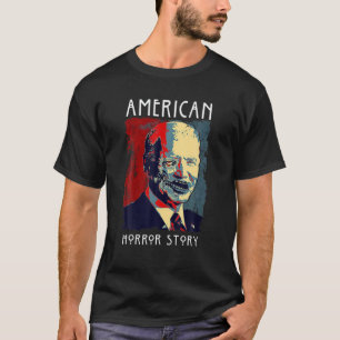 Camiseta Biden Horror American Zombie Story Halloween Retro