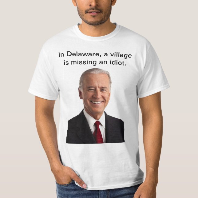 Camiseta Biden - idiota del pueblo (Anverso)