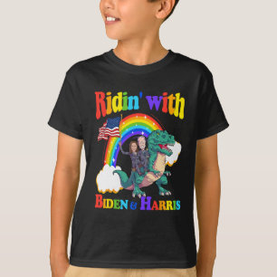 Camiseta Biden Kamala Harris Shirt Toddler Kids Dinosaur T-