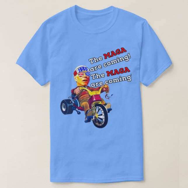 Camiseta Biden Midnight Ride MAGA Are Coming Adult Costume  (Diseño del anverso)