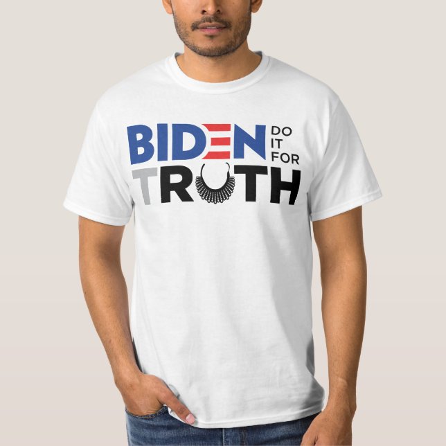 Camiseta ¡Biden porque RBG tiene 87 años! (Anverso)