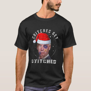Camiseta Biden Santa Snitches Recibe Navidades graciosos