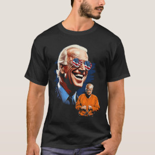 Camiseta Biden Se Ríe De Trump Para Encarcelar A Tee Anti-T