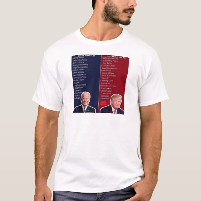 Camiseta BIDEN vs TRUMP (Anverso)