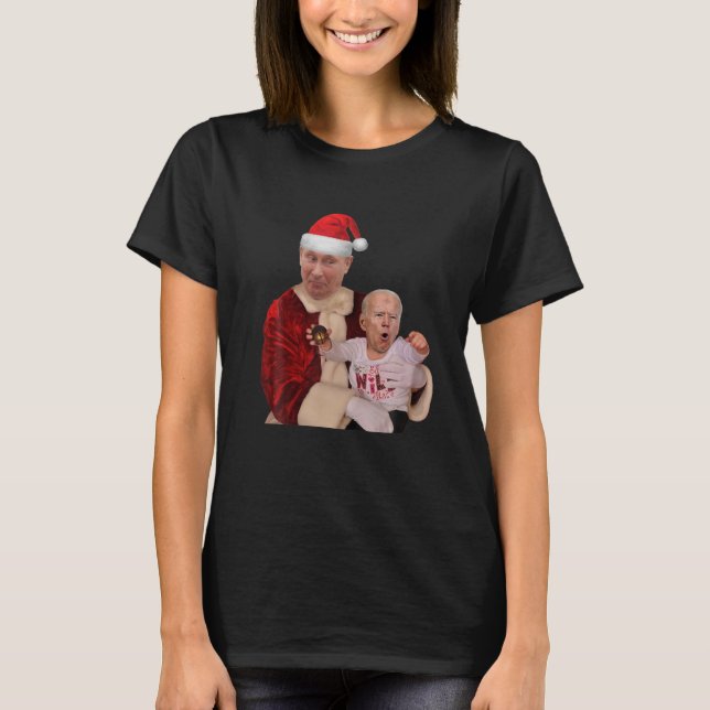 Camiseta Biden Y Putin Santa Navidades - Navidades divertid (Anverso)