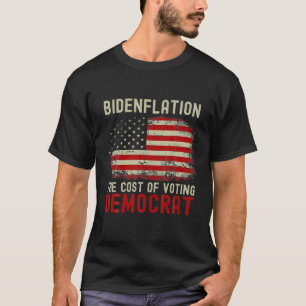 Camiseta Bidenflation El Costo De Votar A La Bandera Demócr