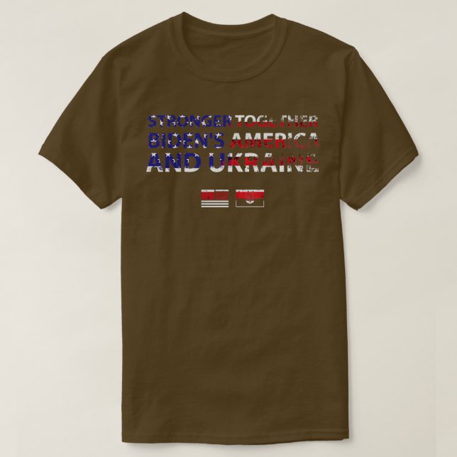 Camiseta Bidens America Ukraine Biden (Diseño del anverso)