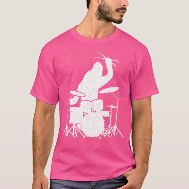 Camiseta Bidones de pie de biela Sasquatch Tambores de tamb (Anverso)