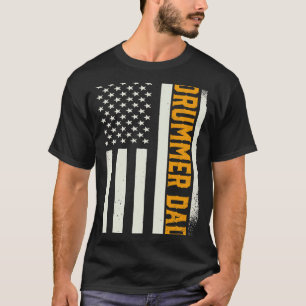 Camiseta Bidones patrióticos Tambores de tambor papá estado