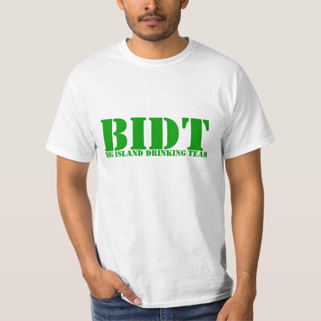 Camiseta BIDT, equipo de bebidas de las islas grandes (Anverso)