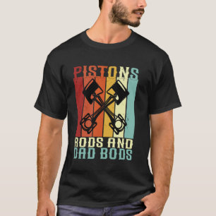 Camiseta Bielas de pistones y cuerpos de papá divertido mec