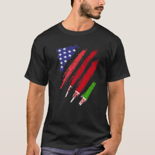 Camiseta Bielorrusia Bandera Americana Bandera Grosera Patr