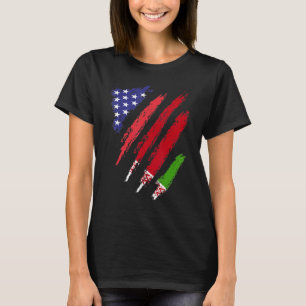 Camiseta Bielorrusia Bandera Americana Bandera Grosera Patr