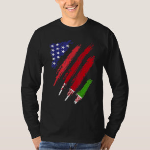 Camiseta Bielorrusia Bandera Americana Bandera Grosera Patr