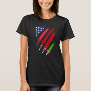 Camiseta Bielorrusia Bandera Americana Bandera Grosera Patr