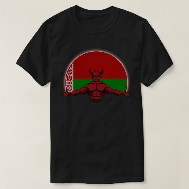 Camiseta Bielorrusia del diablo (Diseño del anverso)