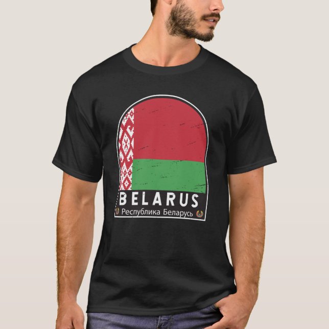 Camiseta Bielorrusia Emblema de bandera con mal sabor (Anverso)