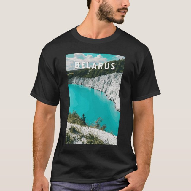 Camiseta Bielorrusia Ilustracion Viaje de arte (Anverso)
