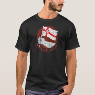 Camiseta Bielorrusia Libre: Pagonya con la vieja bandera ro