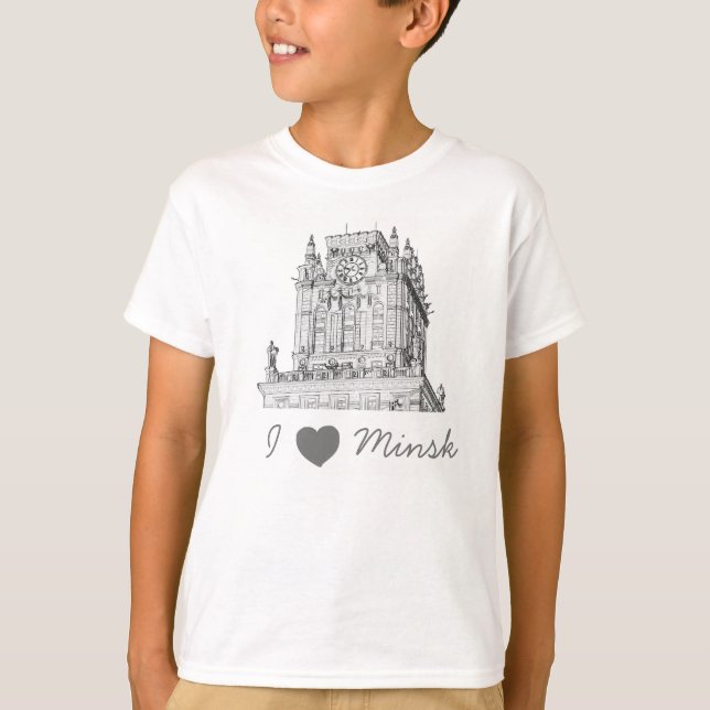 Camiseta Bielorrusia Me Encanta La Arquitectura De Las Puer (Anverso)