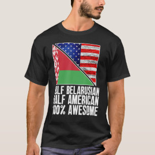 Camiseta Bielorrusia mitad Bielorrusia Media Americana Pat 