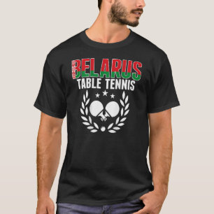 Camiseta Bielorrusia Ping Pong Bielorrusia de Mesa de Tenis