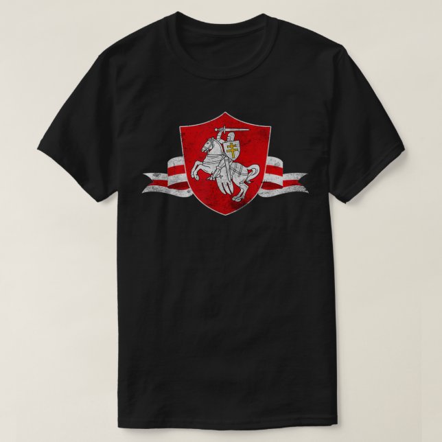 Camiseta Bielorrusia Pogonya Símbolos de Protesta con Bande (Diseño del anverso)