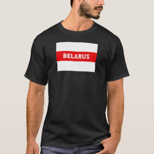 Camiseta Bielorrusia símbolo de la bandera símbolo de la re