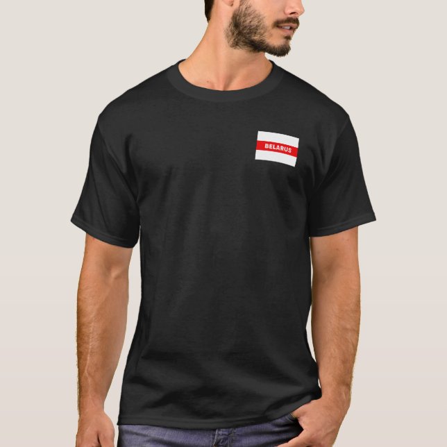 Camiseta Bielorrusia símbolo de la bandera símbolo de la re (Anverso)
