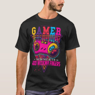 Camiseta Bien Con El Chiste De Pun De Dedo Video Gaming Har