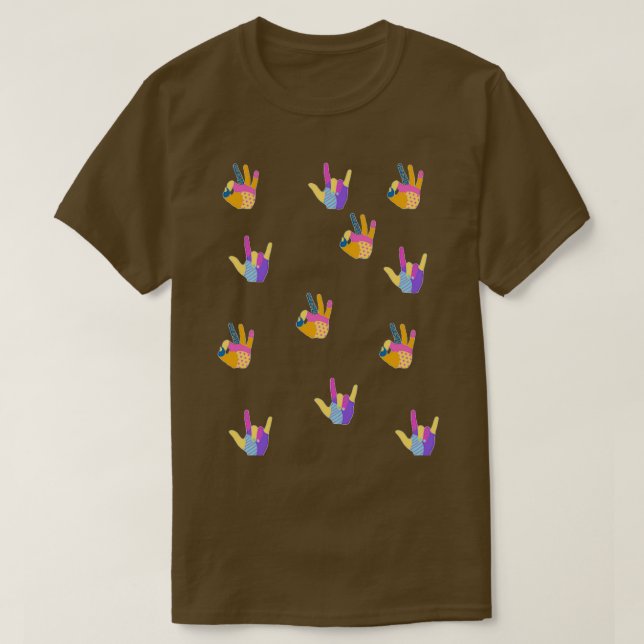 Camiseta Bien y mano de amor (Diseño del anverso)