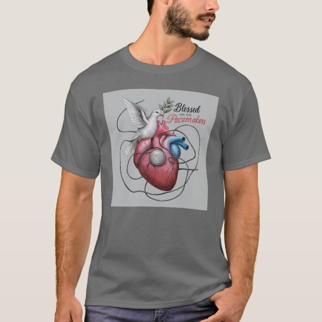 Camiseta Bienaventurados los marcapasos (Anverso)