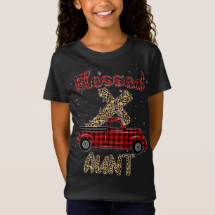 Camiseta Bienaventurados Navidades de la tía Red Truck Plai