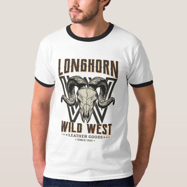 Camiseta Bienes de cuero salvaje del oeste (Anverso)