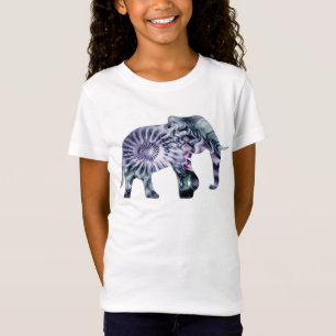 Camiseta Bienestar animal - Elephant Silhouette Fractal 2