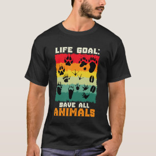Camiseta Bienestar Animal META DE VIDA SALVAR TODOS LOS ANI
